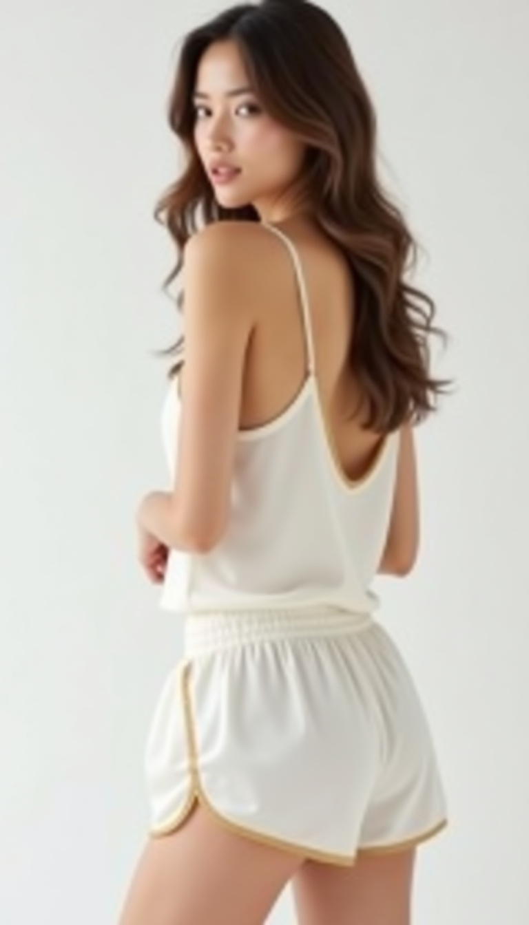 Bland Silk Camisole Set