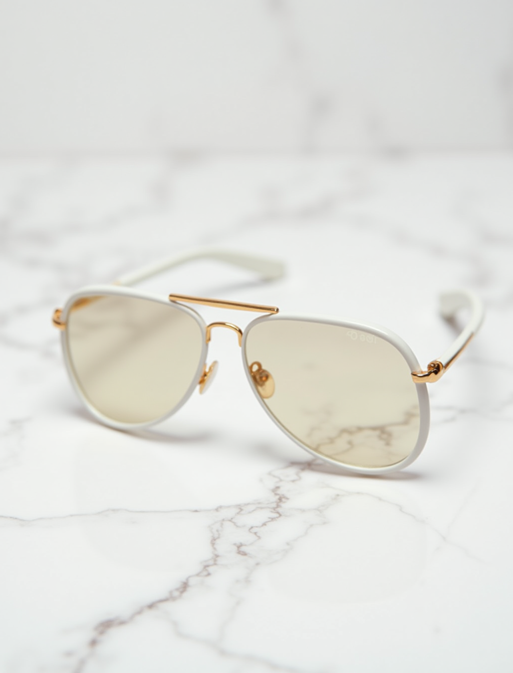 Bland Aviator Sunglasses — Gold